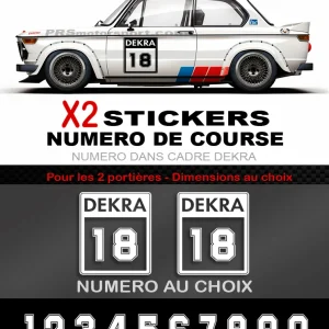 NUMERO DE COURSE DEKRA